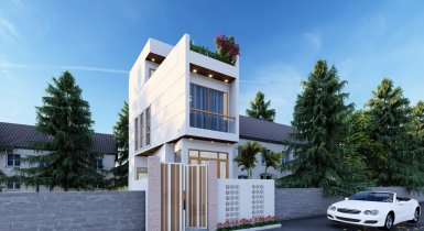NHÀ Ở GIA ĐÌNH 3 TẦNG - HUYỆN HÓC MÔN
